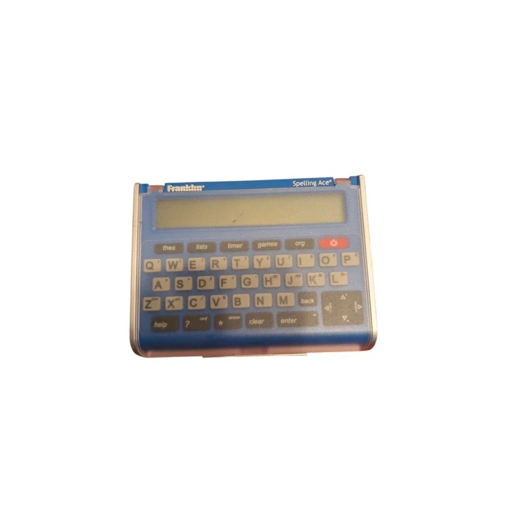 FRANKLIN Spelling Ace Electronic Thesaurus Word Hand Held Game SA-209 Blue‎ Lid